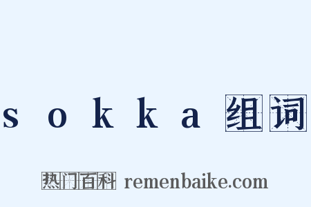 sokka组词是什么意思的图片